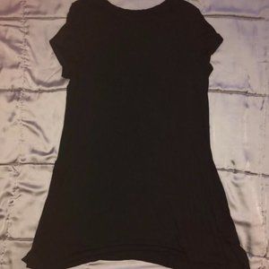 plain black t-shirt dress